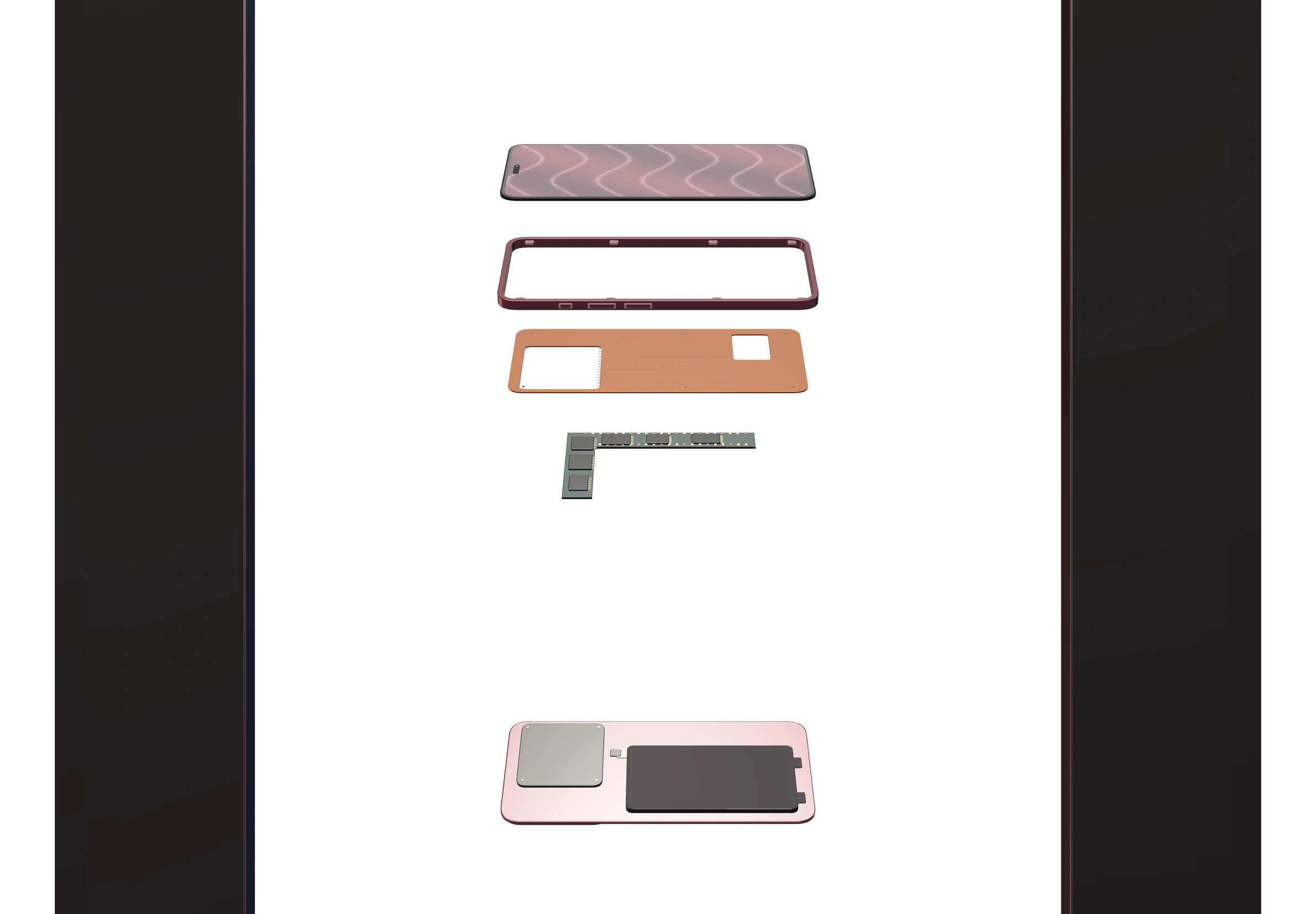 The lower assemblies return to their original alignment.